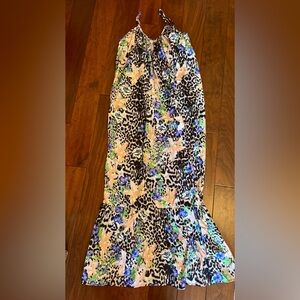 ASOS Multicolor Animal Print Halter Dress